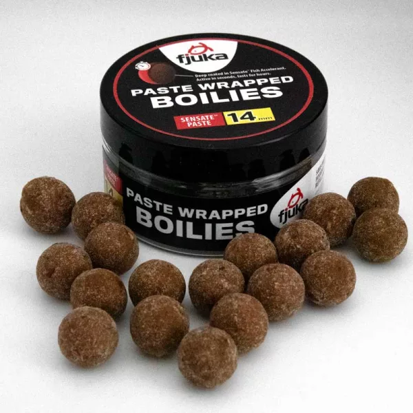 Fjuka Paste Wrapped Boilies Momeală de cârlig scufundătoare, solubilă 14mm