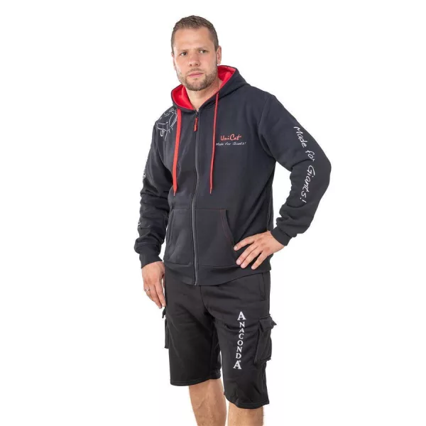 Uni Cat Team Zipper Hoodie Pulóver 2XL