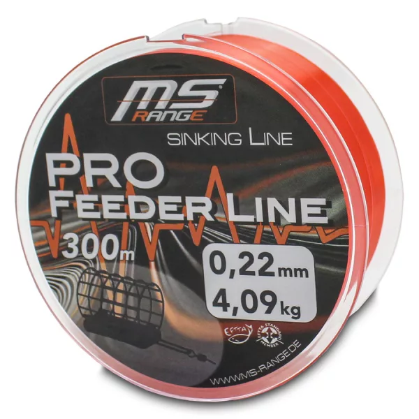 MS Range Pro Feeder Line Narancssárga 0,30mm 300m Süllyedő Monofil Főzsinór