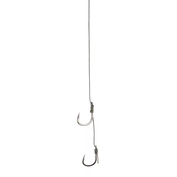 Uni Cat Vencata Hair Rig 6/0+4/0 Füles, Szakállas Fonott Előkötött Dupla Horog
