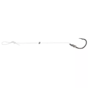  Uni Cat S-Hook Mono Rig 6/0 Füles, Szakállas Monofil Előkötött Horog