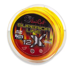 Uni Cat Superior 12X Fluo 0,37mm 200m Fonott Főzsinór