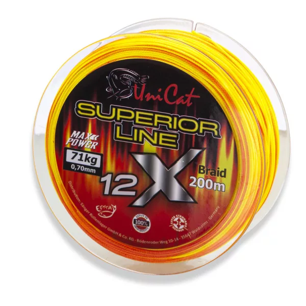 Uni Cat Superior 12X Fluo 0,70mm 200m Fonott Főzsinór