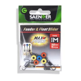 Saenger Feeder & Float Slider M 32mm Forgókapocs 5db