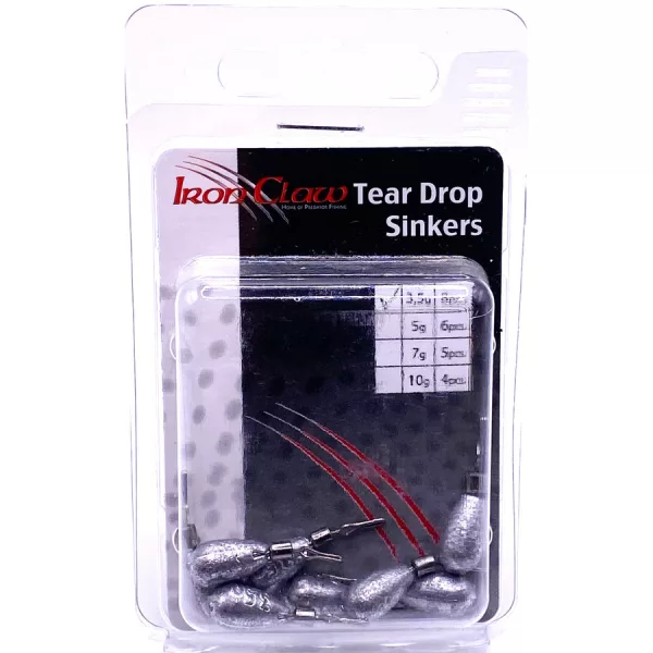Iron Claw Tear Drop Shot Sinker Ólom 3,5gr 8db