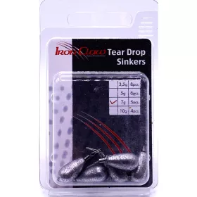 Iron Claw Tear Drop Shot Sinker Ólom 7gr 5db
