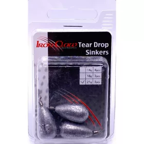 Iron Claw Tear Drop Shot Sinker Ólom 21gr 3db
