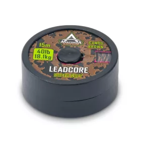   Anaconda Super Soft Leadcore Barna 5m 50lb Fonott Előkezsinór