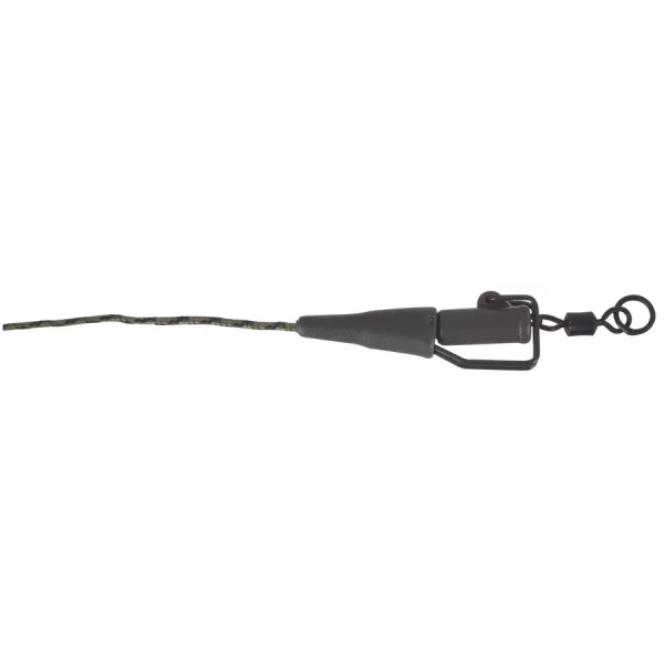Anaconda LL Safety Lead Clip De Luxe RS Camou Green 35lb 80cm Előkötött Leadcore 2db