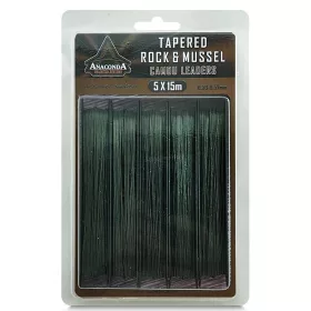   Anaconda Tapered Rock & Mussel Camou 0,33-0,57mm 15m Előtétzsinór 5db