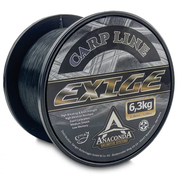 Anaconda Exige Carp Line Sötétzöld 0,30mm 1200m Monofil Főzsinór