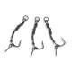 Anaconda Piercer Ronnie Rig Curve Shank 4 Füles, Szakállas Szerelt Pontyozó Horog 3db