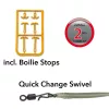 Anaconda Quick Change Line Aligner Rig Power Carp C4 6 Füles, Szakállas Fonott Előkötött Horog 3db