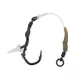 Anaconda Ready Ronnie Angle Chod Stiff Rig 2 Füles, Szakállas Előkötött Horog 3db