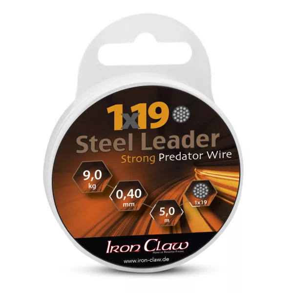 Iron Claw Steel Leader 1x19 Szálas 0,50mm 5m Bevonatos Acél Előkezsinór