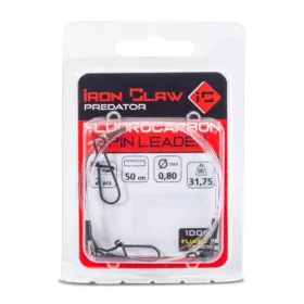   Iron Claw Fluorocarbon Spin Leader 0,80mm 50cm Pergető Előke 2db