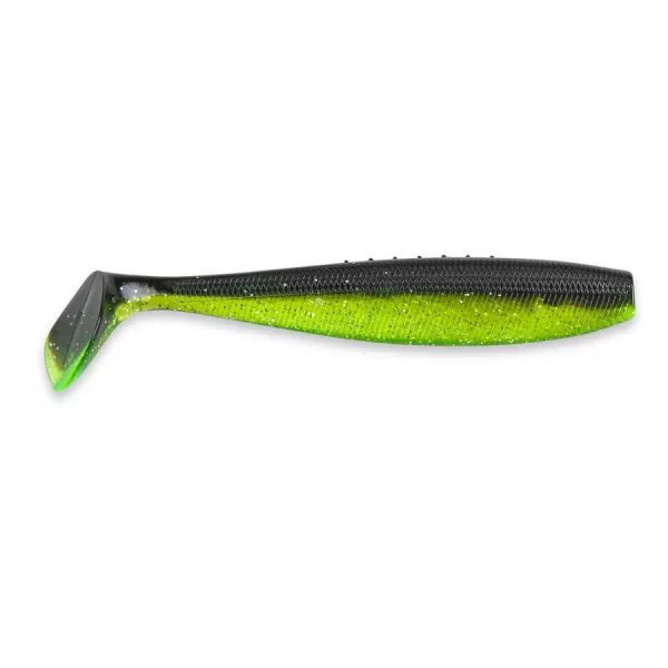 Iron Claw Just Shad BCS Black Chartreuse Silver Glitter 12cm Gumihal