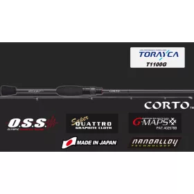   Graphiteleader Super Corto 17 GSRCS-612L-T EX Fast 1,85m 0,3-4gr Lansetă de spinning din 2 bucăți