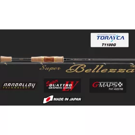   Graphiteleader Super Bellezza 18 GSBS-642UL R-Fast 1,93m 0,5-5gr Lansetă de spinning din 2 bucăți