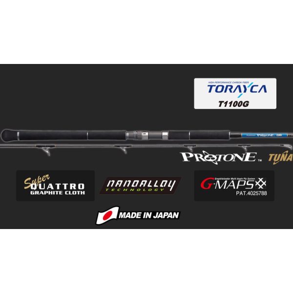 Graphiteleader Protone Tuna GPRTS-862-110 R Fast 2,59m 180gr Lansetă de spinning din 2 Secțiuni