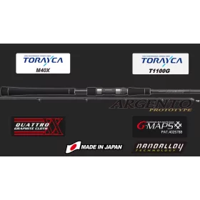   Lansetă de Spinning Graphiteleader Argento Prototype GLAPS-942ML 2,85m Fast 28gr 2 Bucăți