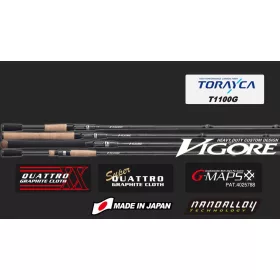   Graphiteleader Vigore 20GVIGS-742M R-Fast 2,24m 3/16-3/4oz Lansetă de spinning din 2 bucăți