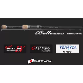   Lansetă de spinning Graphiteleader Bellezza Prototype 21GBLZPS-612UL-T Fast 1,85m 1-6gr 2 bucăți