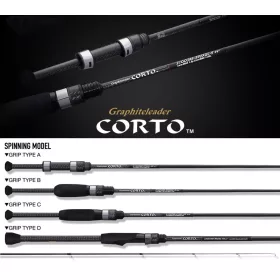   Graphiteleader Corto 22GCORS-802ML-HS 2,44m Fast 20gr Lansetă de Spinning din 2 Segmente