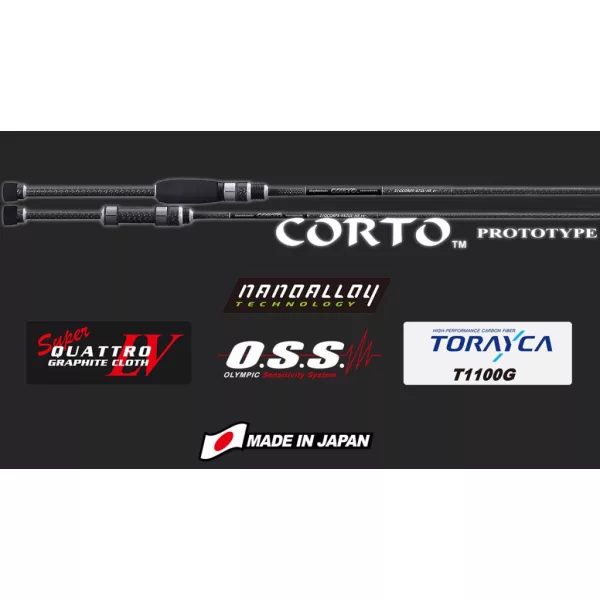 Graphiteleader Corto Prototype 22GCORPS-782ML-HS 2,34m Fast 20gr 2 Segmente Lansetă de Spinning