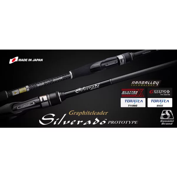 Graphiteleader Silverado Prototype 22GSILPS-832M Lansetă de Spinning Fast 2,52m 5-22gr 2 Bucăți