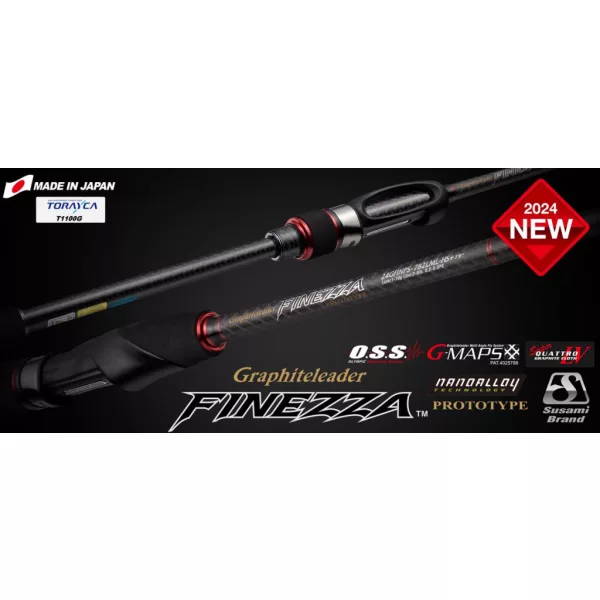 Graphiteleader Finezza Prototype 24GFINPS-722L-S Fast 2,18m 0,5-6gr Lansetă de spinning din 2 bucăți