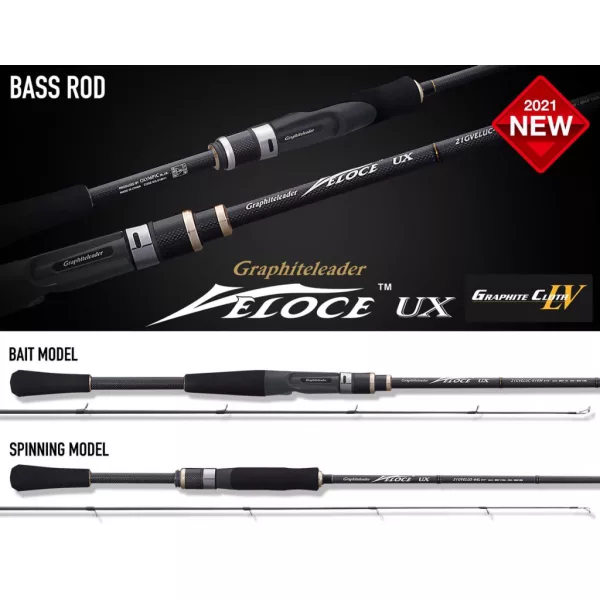 Graphiteleader Veloce UX 21GVELUC-70H Fast 2,14m 1 1/2oz 42gr Lansetă de spinning dintr-o bucată