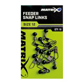 Matrix Feeder Bead Snap Links 14 Vârtej cu agrafă 10 buc