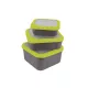 Matrix Bait Boxes Grey/Lime - Cutie pentru momeală 2.2pt