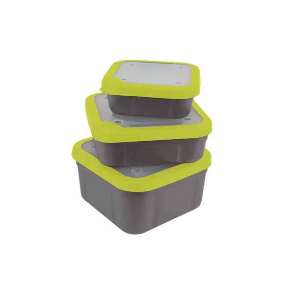 Matrix Bait Boxes Grey/Lime - Cutie pentru momeală 3.3pt