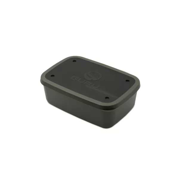 Guru Bait Box Solid Lid Green Cutie pentru Momeală 5,3 pint / 2,65l