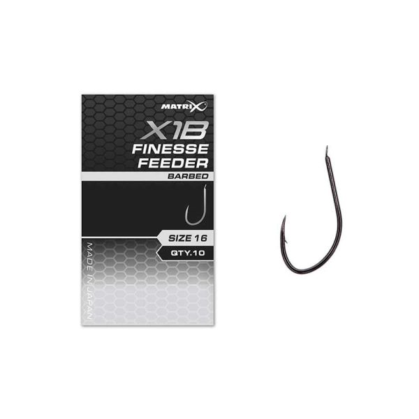 Matrix X1B Finesse Feeder 12 Barbed Cârlig cu paletă, cu barbă 10buc