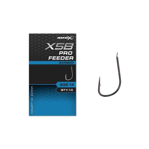 Matrix X5B Pro Feeder 14 Barbed Cârlig cu paletă, cu barbă 10buc