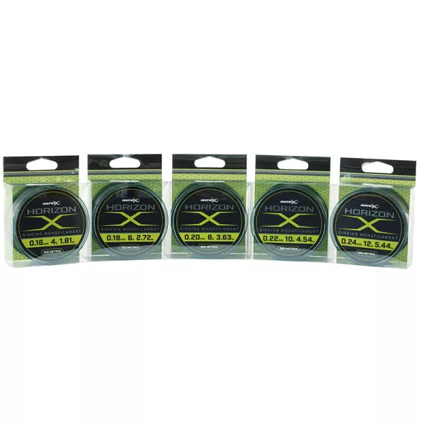 Matrix Horizon® X Sinking Mono 4lb - 0.16mm Fir monofilament