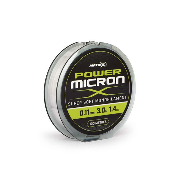 Matrix Power Micron X 0.11mm - 3.0lb 100m Fir monofil