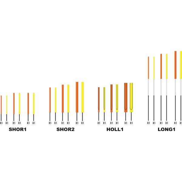 Garbolino WAGGLER COMPETITION SP W13 - set antene goale CARBON /3-4-5 mm/