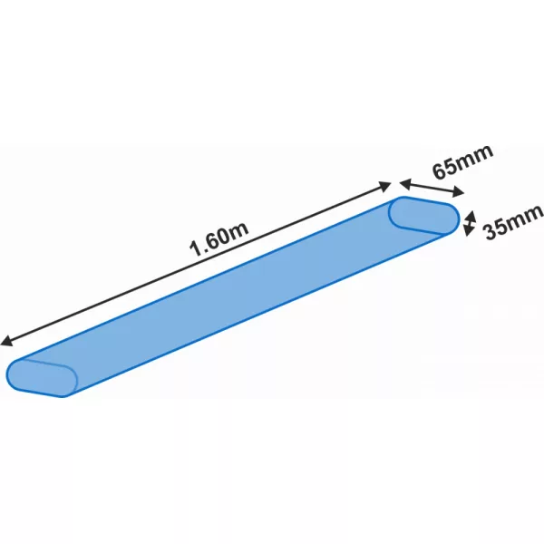 Garbolino Tub Suport Undiță Oval 1,6m x 35x65mm