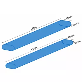   Garbolino TUBE PROTECTION OVAL tub de transport 1,6m x 50x80mm