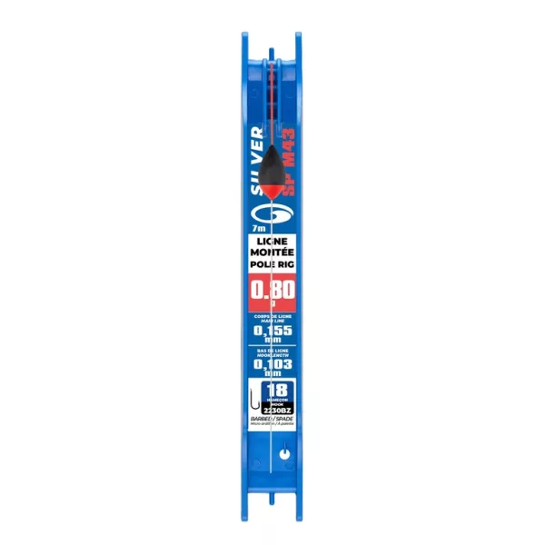 Garbolino Competition Pole Rigs SP M43 Echipament gata făcut pentru rubeziană 0,8gr