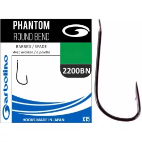   Garbolino Phantom Round Bend 2200BN 16 Cârlig cu paletă cu barbă pentru monturi fine