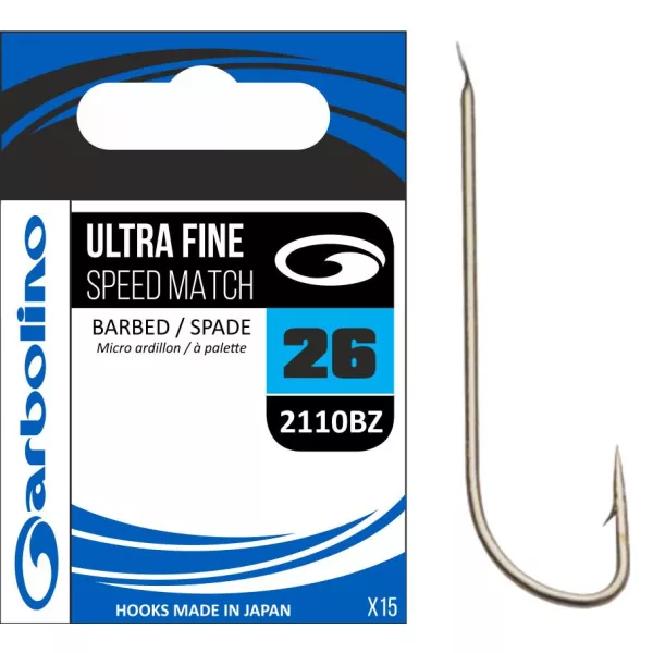 Garbolino ULTRA FINE SPEED MATCH 2110BZ -BARBED Cârlig 18