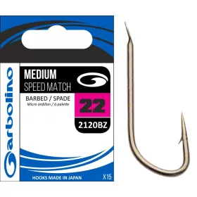 Garbolino MEDIUM SPEED MATCH 2120BZ - BARBED 18 cârlige