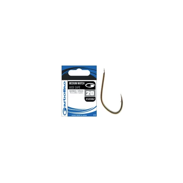 Garbolino 2320BZ cârlig 16 / MEDIUM MATCH / WIDE GAPE