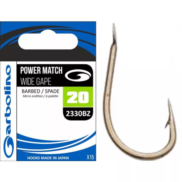 Garbolino 2330BZ 18 cârlig / POWER MATCH / WIDE GAPE