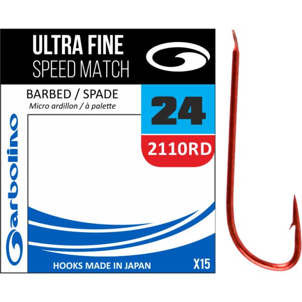 Garbolino Ultra Fine Red Speed Match/2110RD cârlig 22